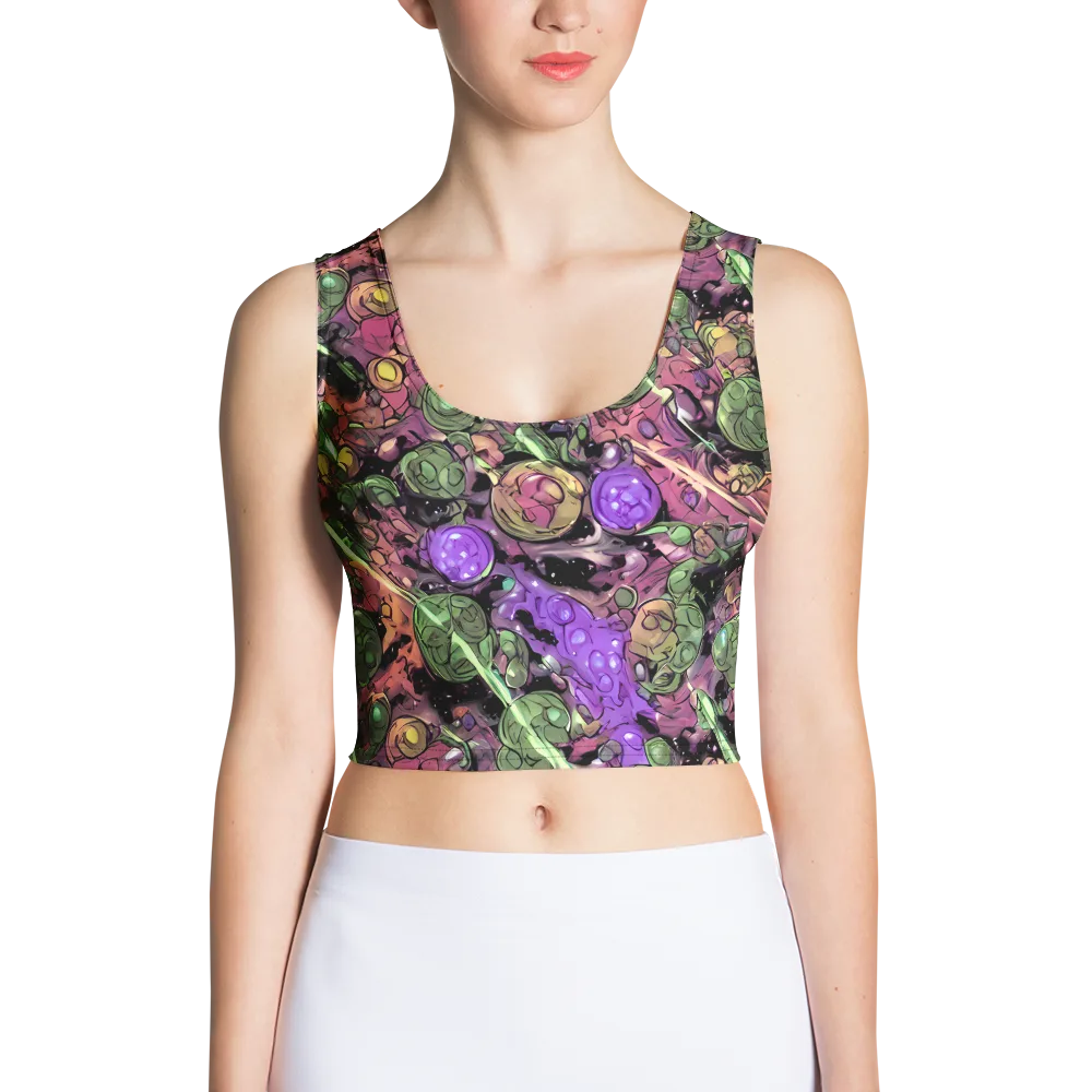 Violet Organica on Crop Top — Front