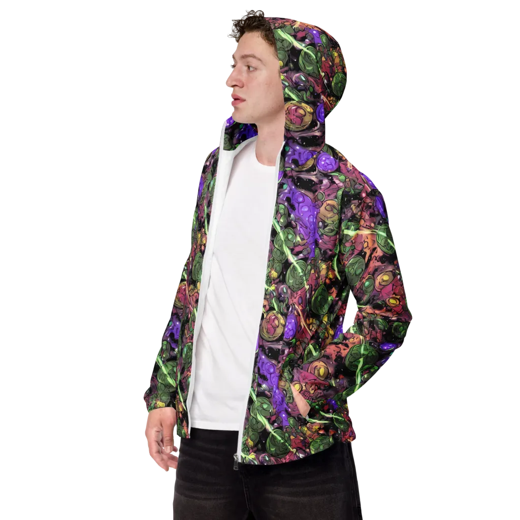 Violet Organica on Men's Windbreaker — Left Front