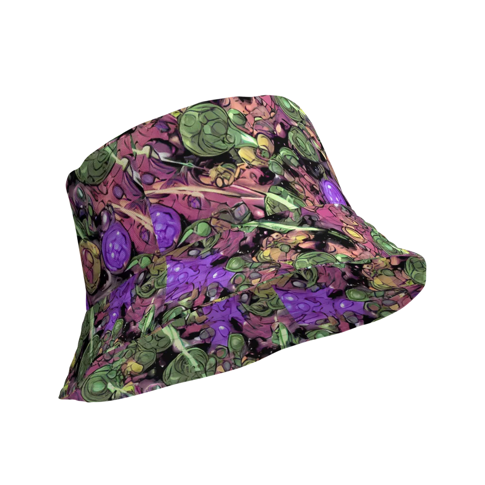 Violet Organica on Reversible Bucket Hat — Product details Outside