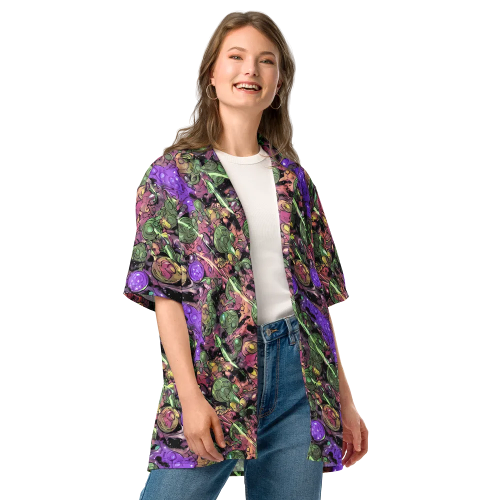 Violet Organica on Button Shirt — Front
