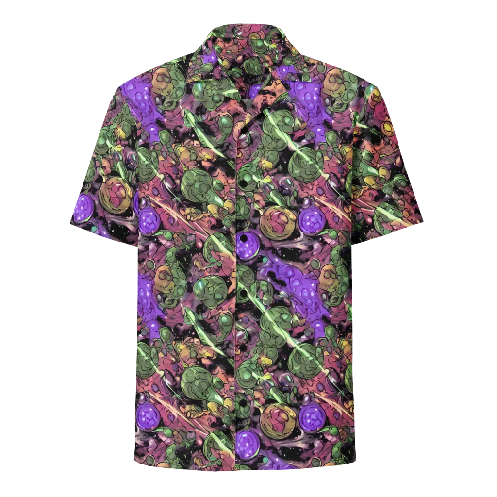 Violet Organica on Button Shirt — Front