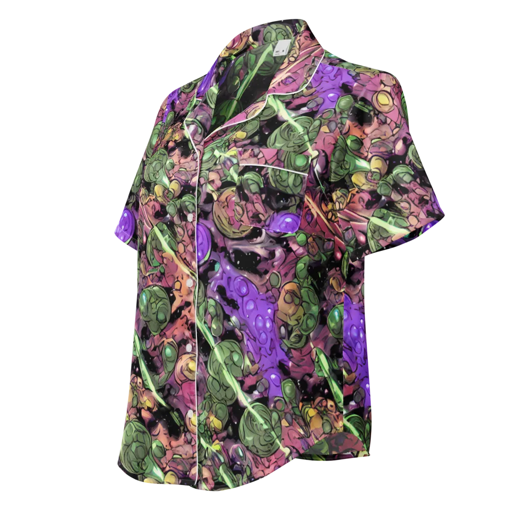 Violet Organica on Women's Short Sleeve Pajama Top — Left Front