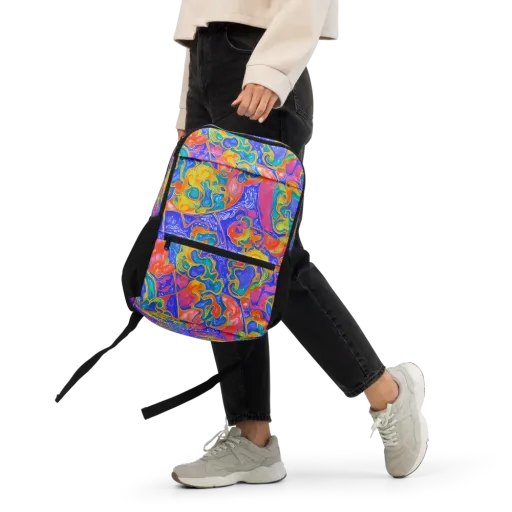 Flamewave Mosaic on a Utility Backpack