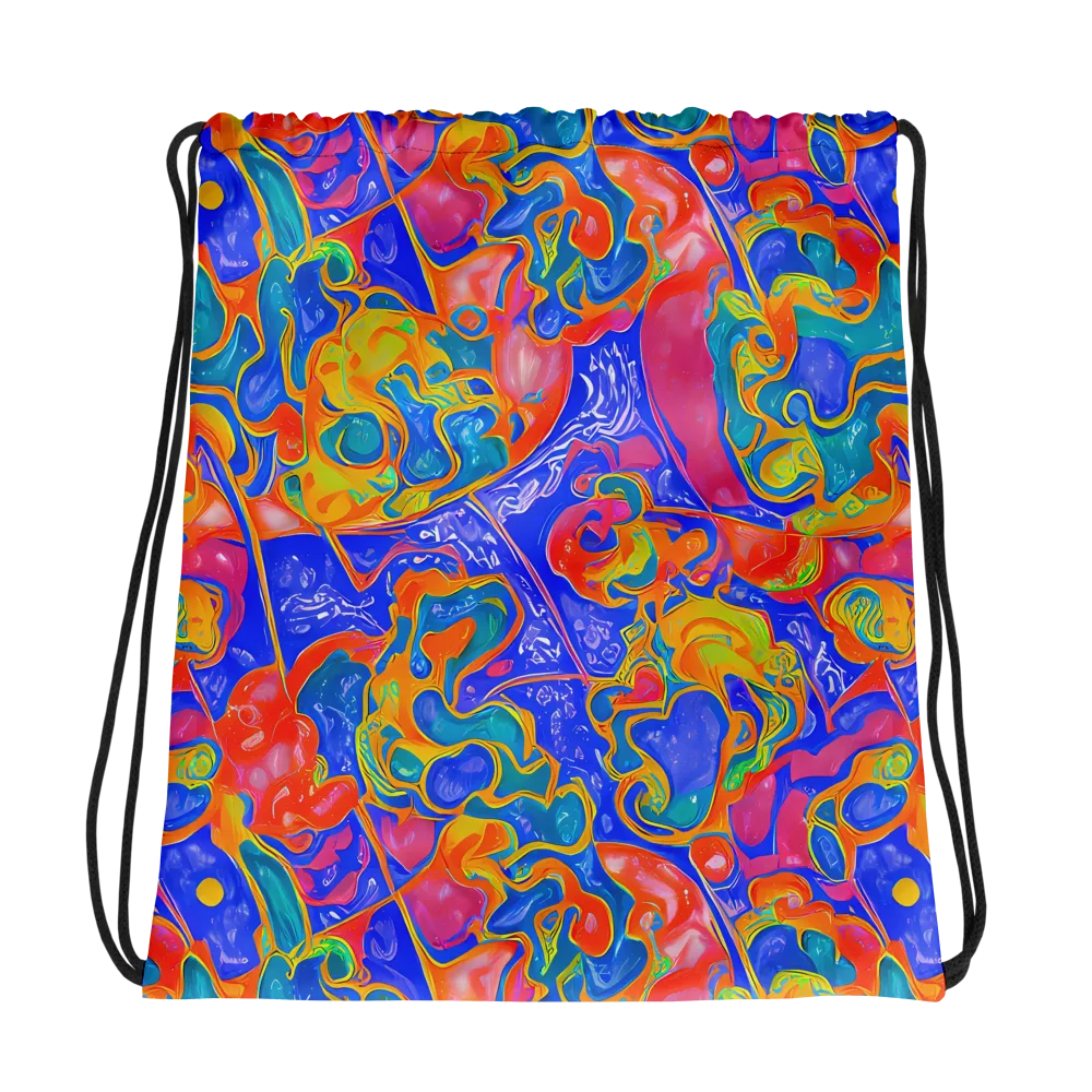 Flamewave Mosaic on Drawstring Bag — Photo