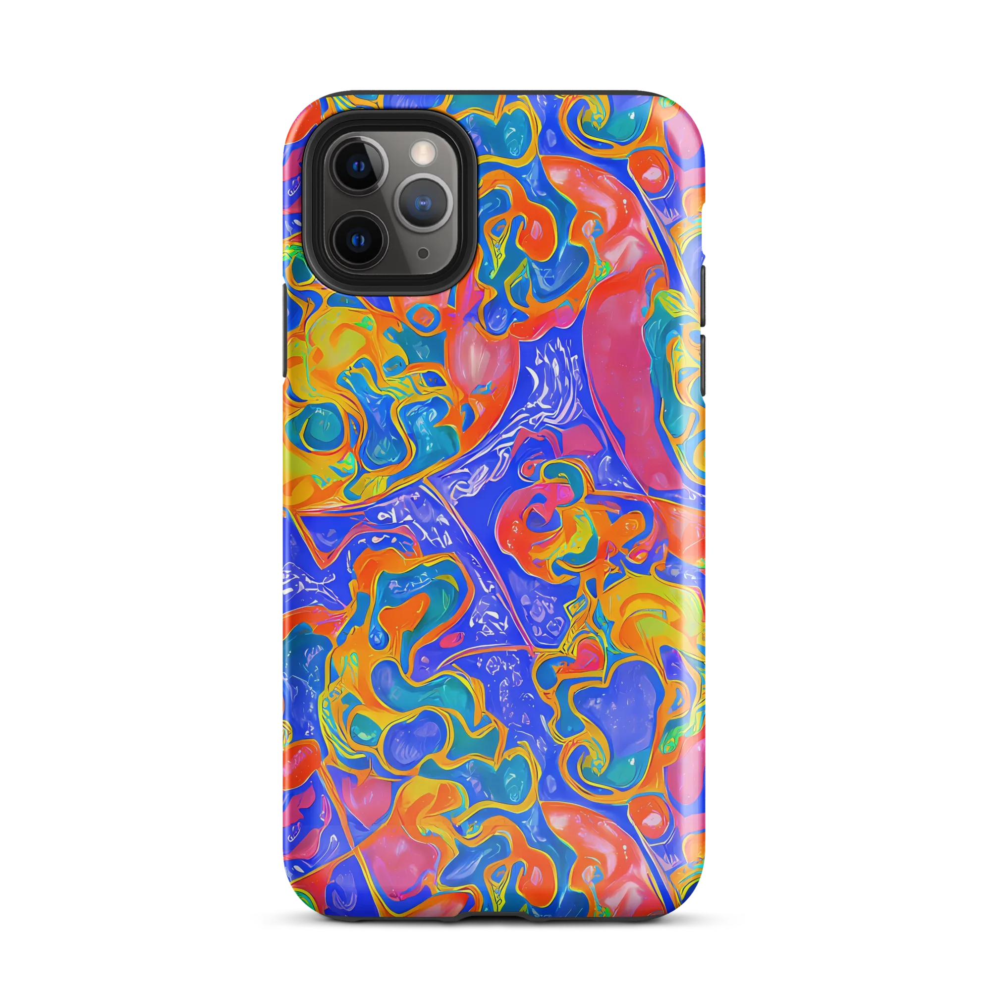 Flamewave Mosaic on Tough Case for iPhone® — Front