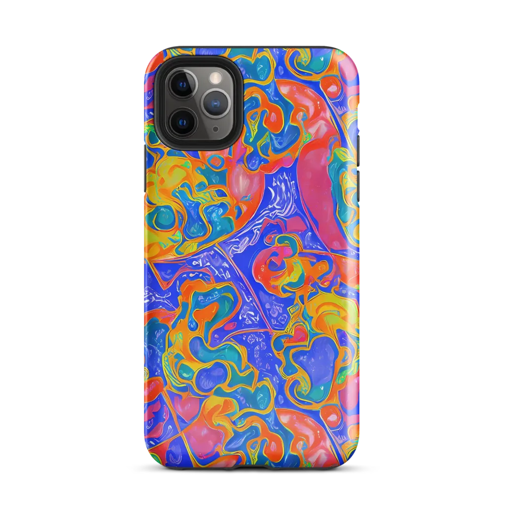 Flamewave Mosaic on Tough Case for iPhone® — Front