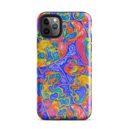Flamewave Mosaic on a Tough Case for iPhone®