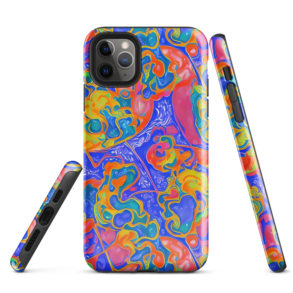 Flamewave Mosaic on Tough Case for iPhone® — Front