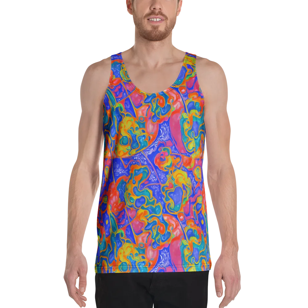 Flamewave Mosaic on Men's Tank Top — Front