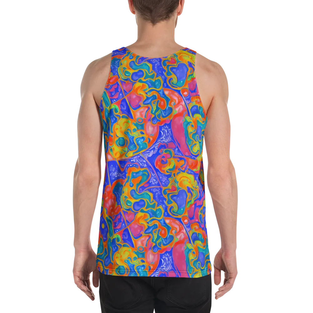 Flamewave Mosaic on Men's Tank Top — Back