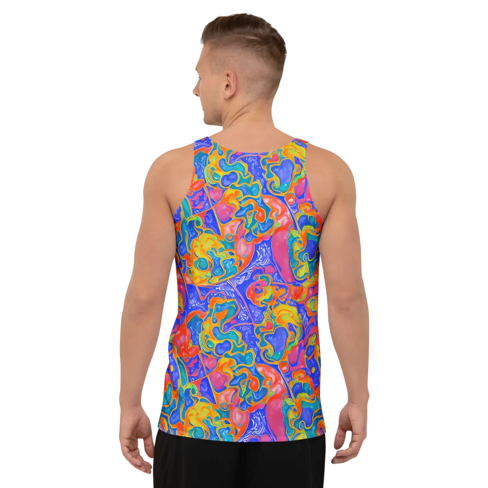 Flamewave Mosaic on Men's Tank Top — Back