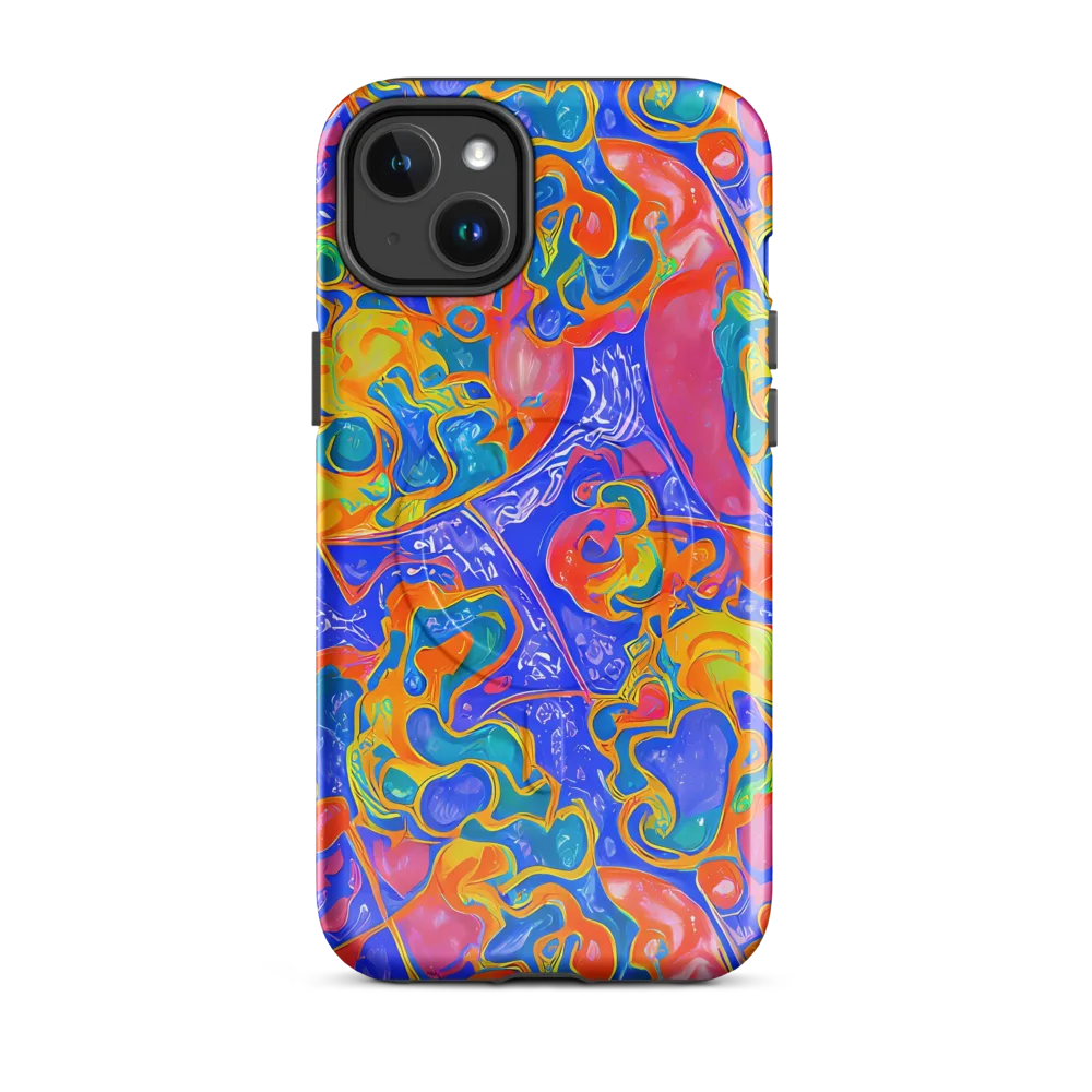 Flamewave Mosaic on MagSafe Tough Case for iPhone® — Front