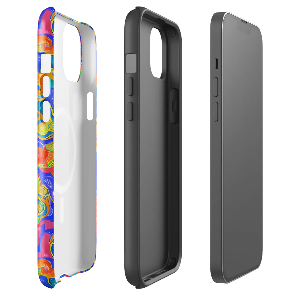 Flamewave Mosaic on MagSafe Tough Case for iPhone® — Front