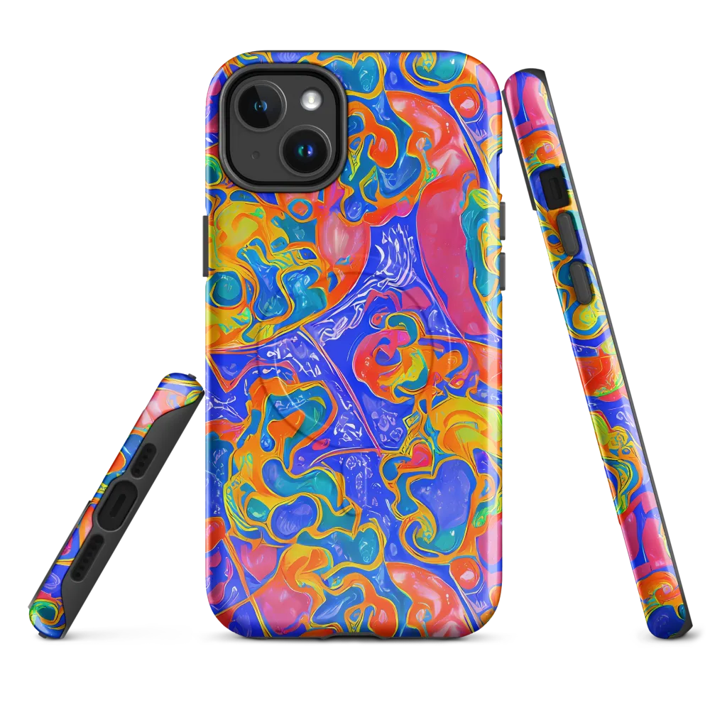 Flamewave Mosaic on MagSafe Tough Case for iPhone® — Front