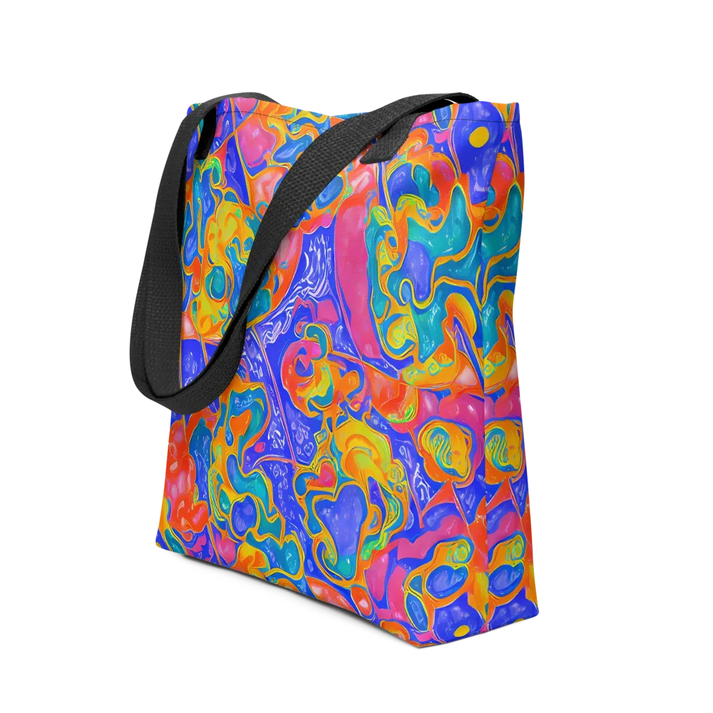 Flamewave Mosaic on Tote Bag — Front