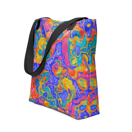 Flamewave Mosaic on a Tote Bag