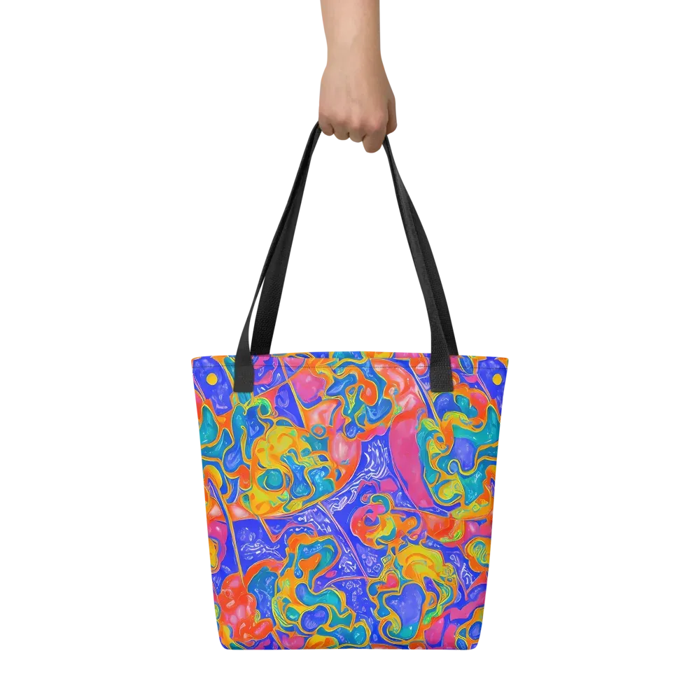 Flamewave Mosaic on Tote Bag — Front