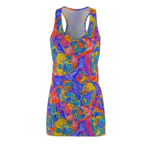 Flamewave Mosaic on a Racerback Dress