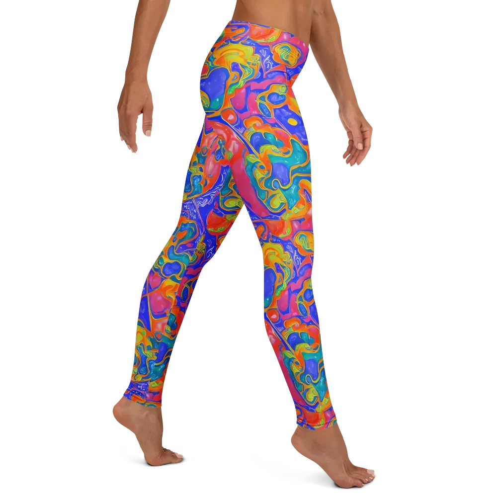 Flamewave Mosaic on Leggings — Right