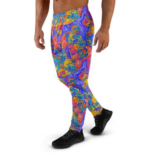Flamewave Mosaic on a Men's Joggers