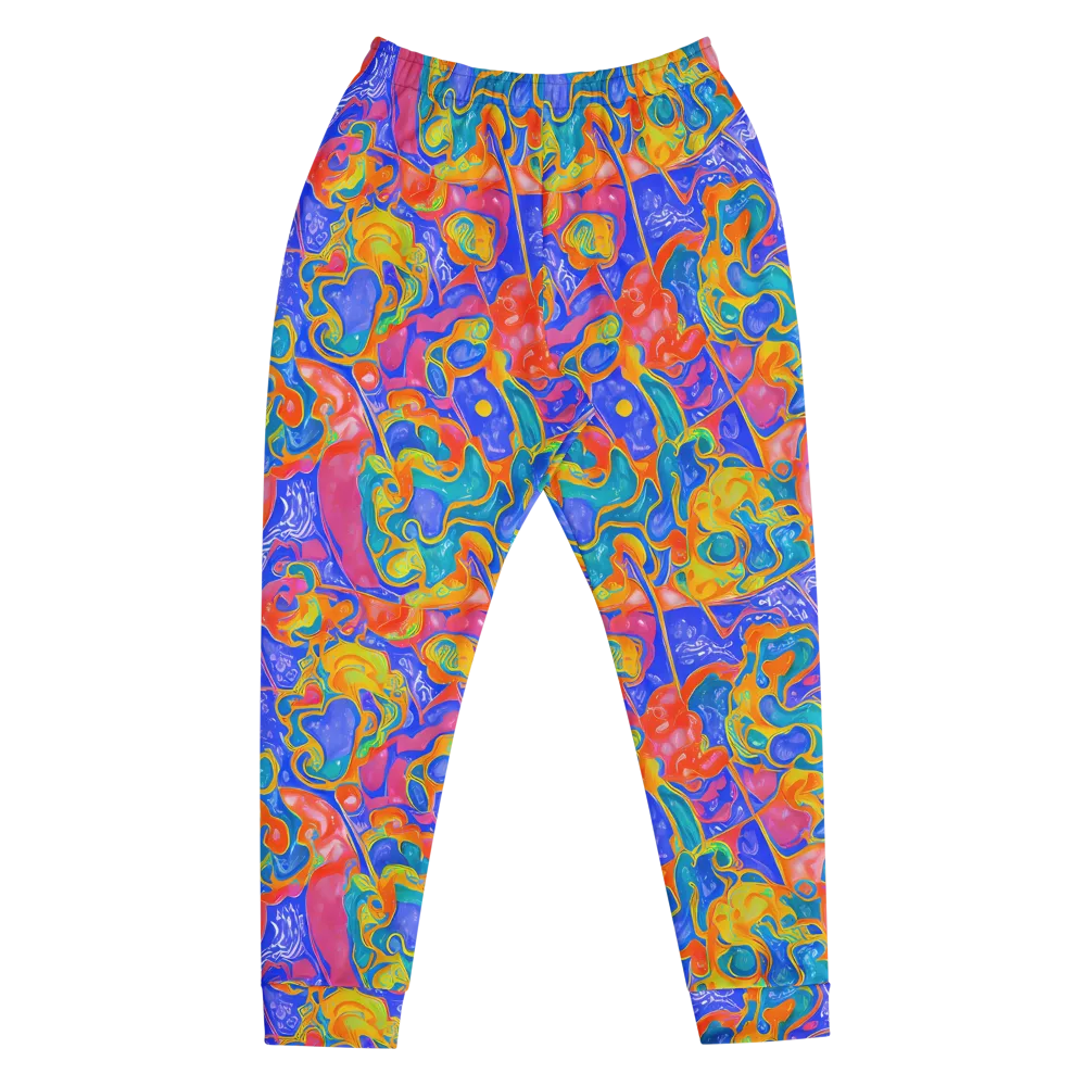 Flamewave Mosaic on Men's Joggers — Front