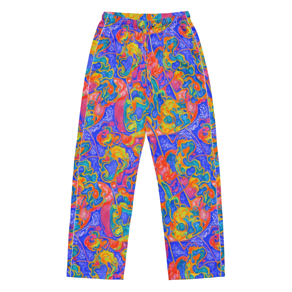 Flamewave Mosaic on Women's Pajama Pants — Front