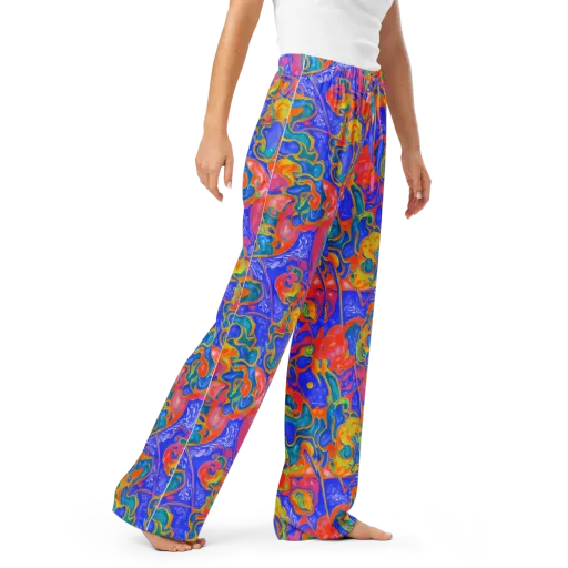Flamewave Mosaic on a Women's Pajama Pants