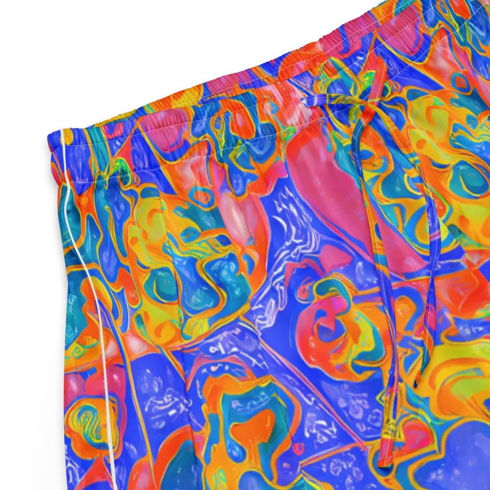 Flamewave Mosaic on Women's Pajama Shorts — Product details