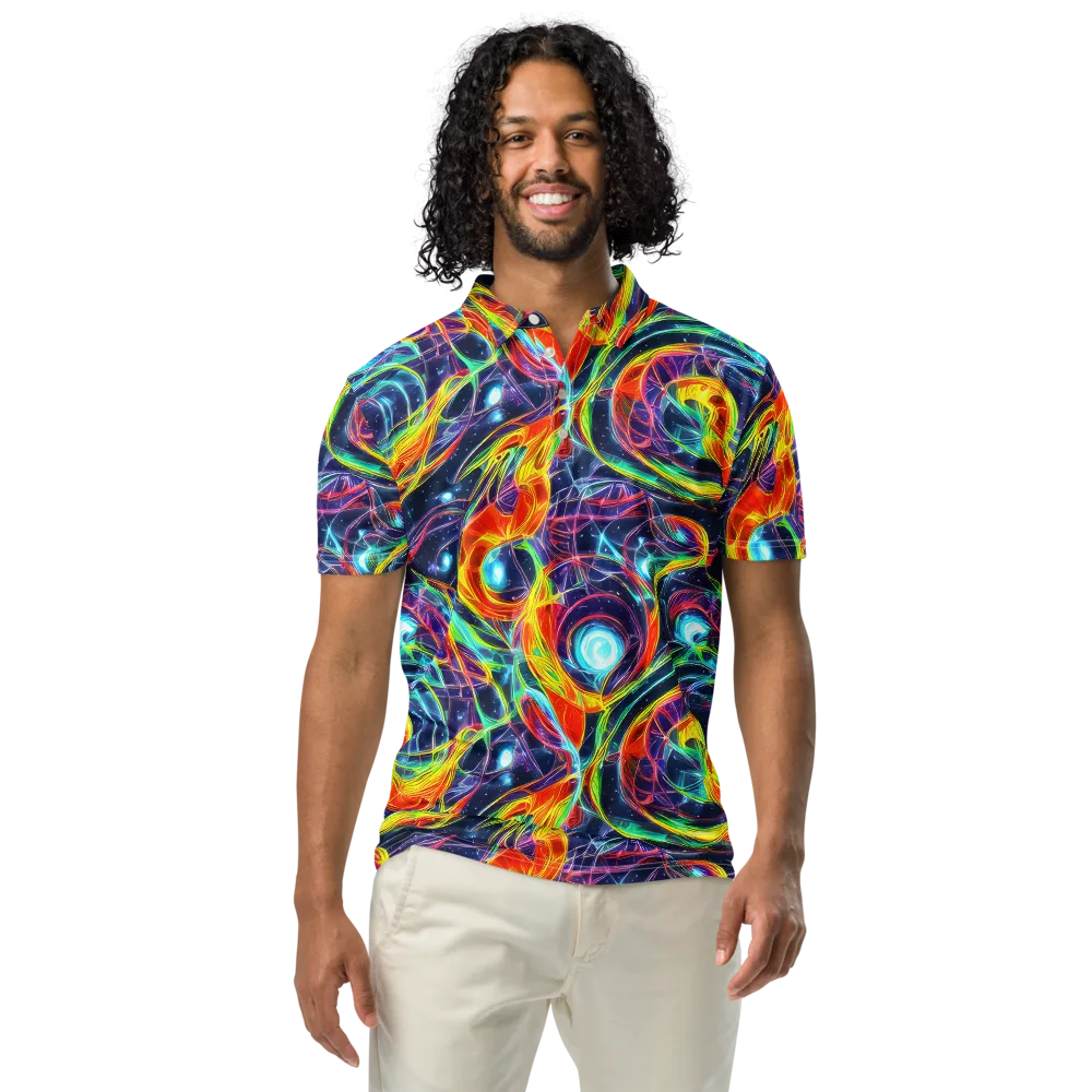 Nova Tide on Men's Slim Fit Polo Shirt — Front
