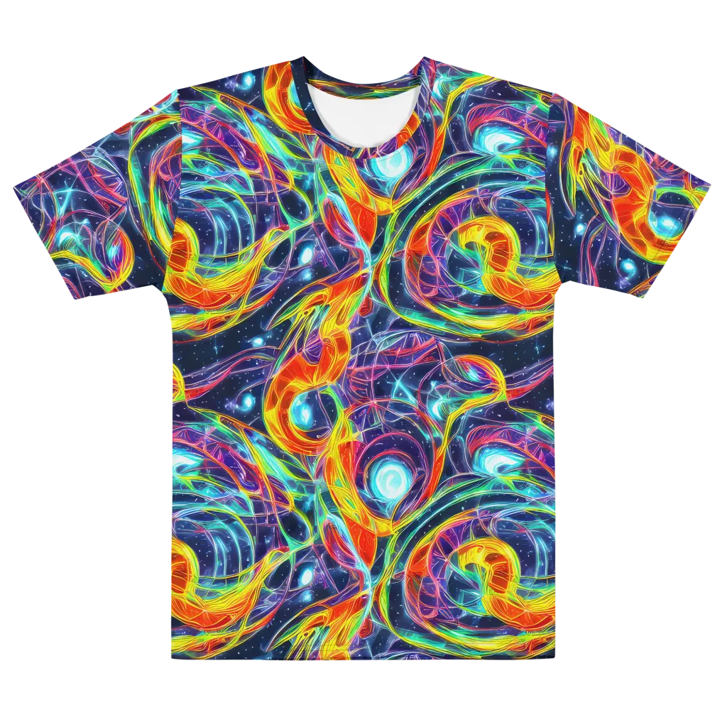Nova Tide on Men's Cotton Crew Neck T-Shirt — Front
