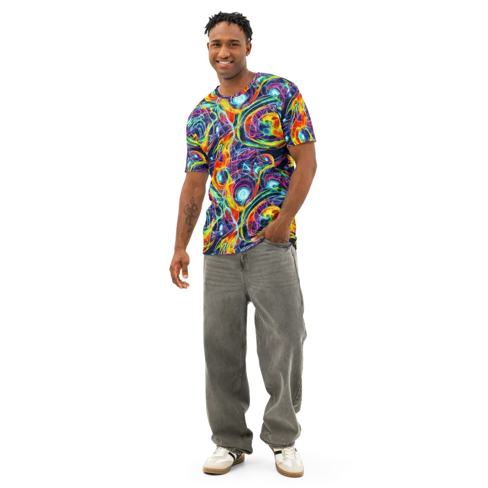 Nova Tide on Men's Cotton Crew Neck T-Shirt — Front