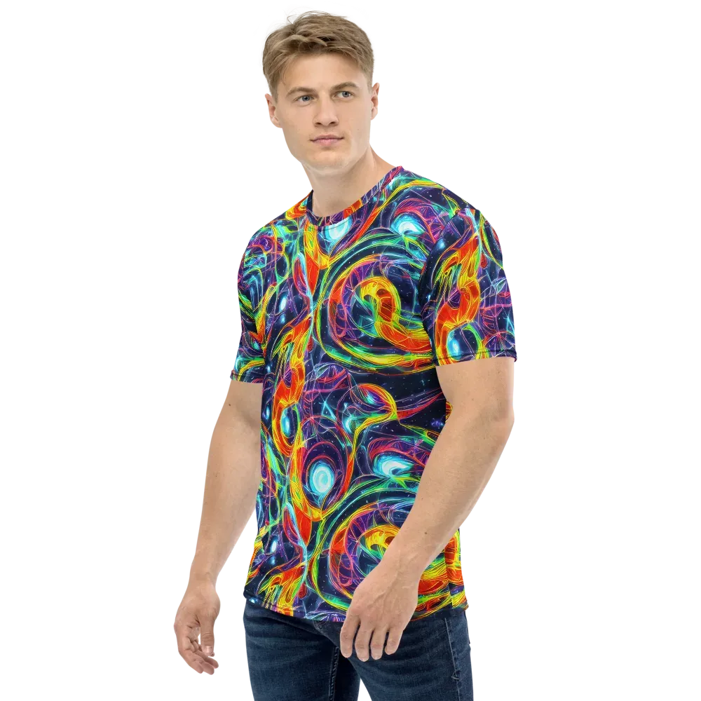 Nova Tide on Men's Crew Neck T-Shirt — Left