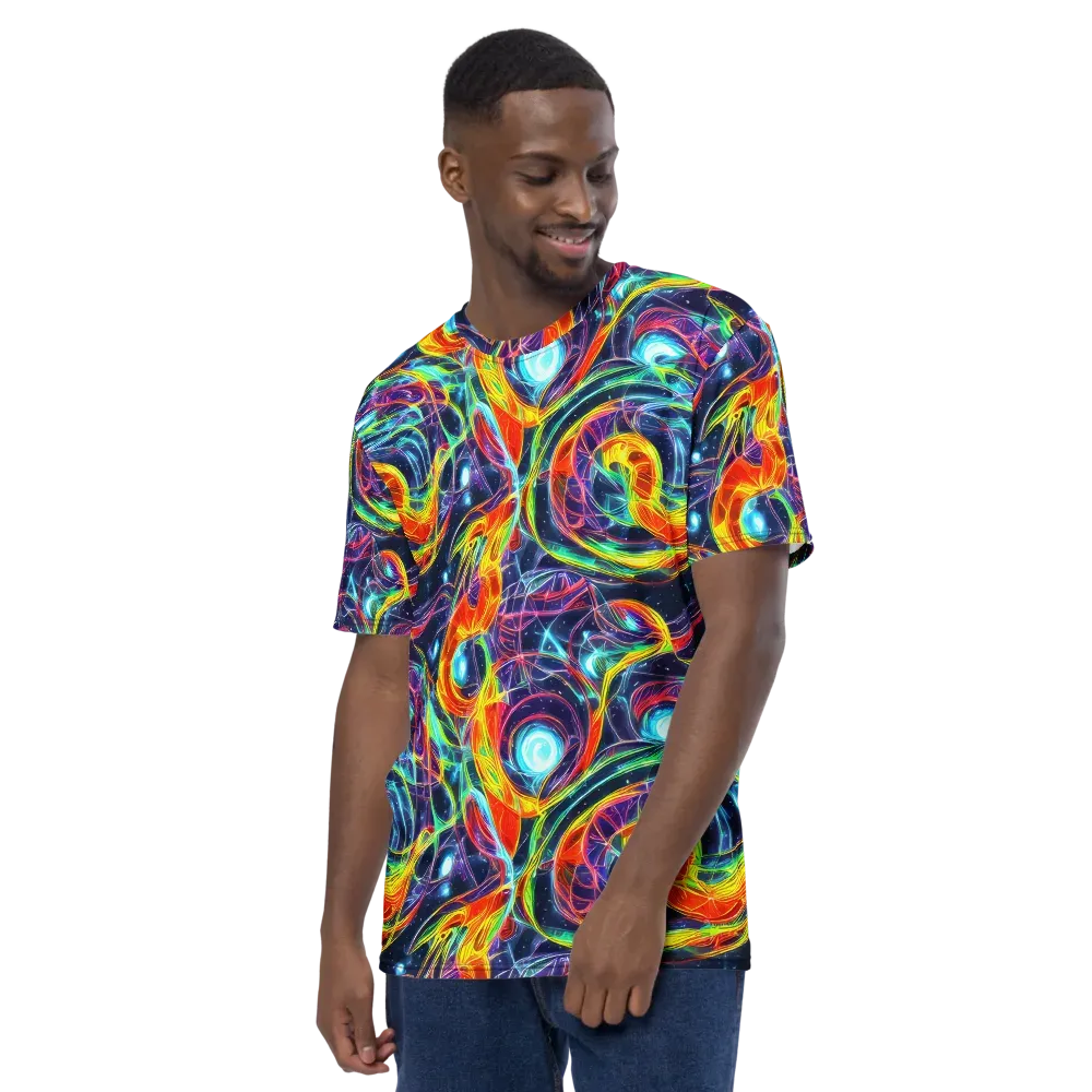 Nova Tide on Men's Crew Neck T-Shirt — Left