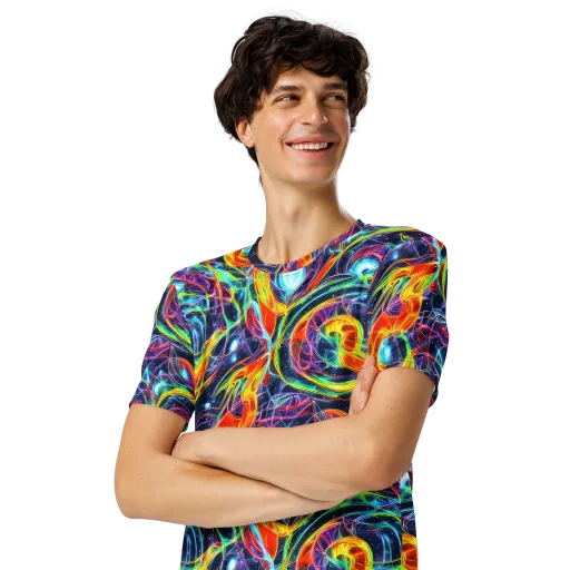 Nova Tide on a Men's Crew Neck T-Shirt