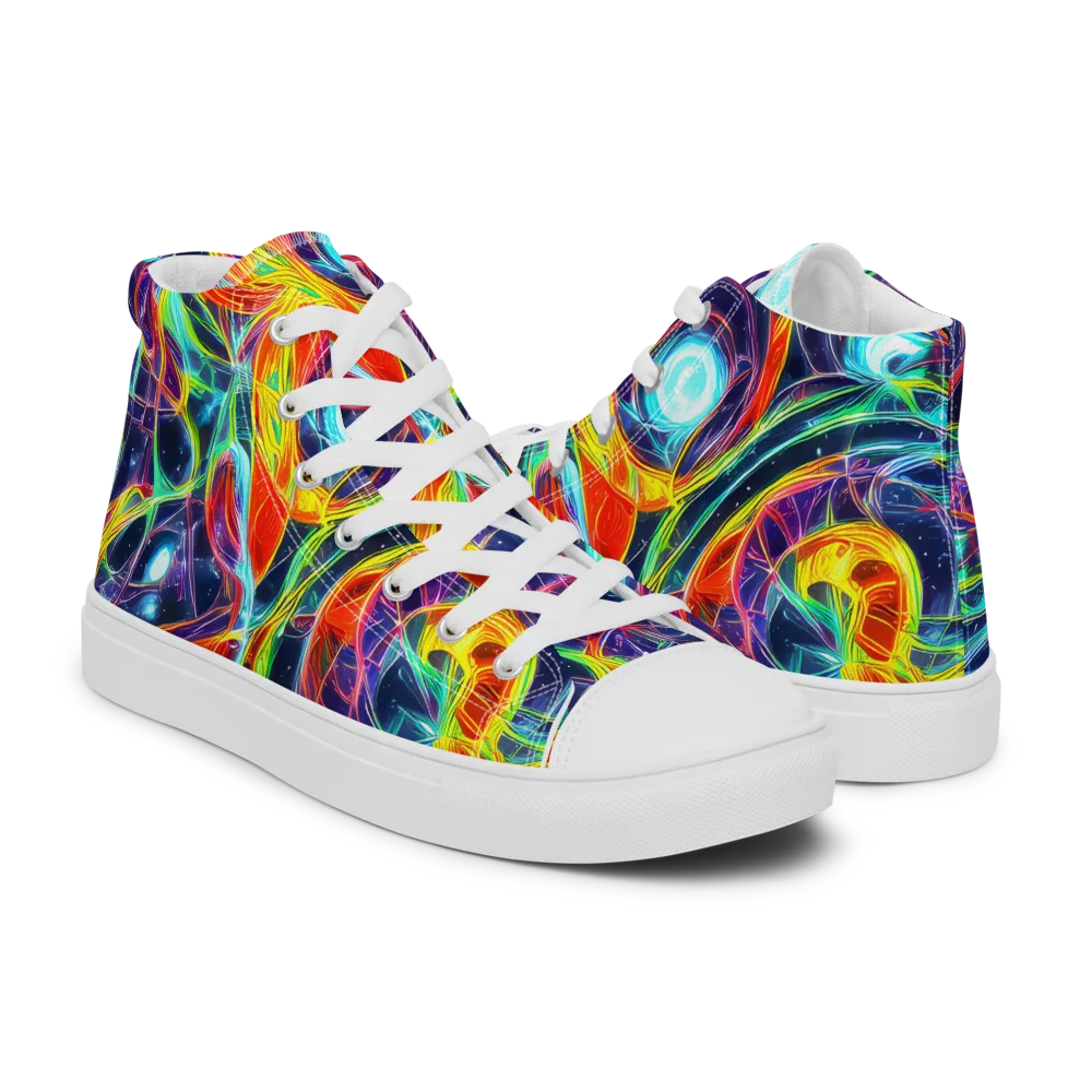 Nova Tide on Men's High Top Canvas Shoes — Right