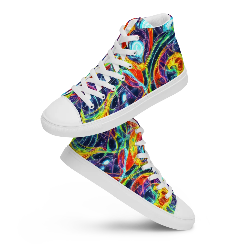 Nova Tide on Men's High Top Canvas Shoes — Front