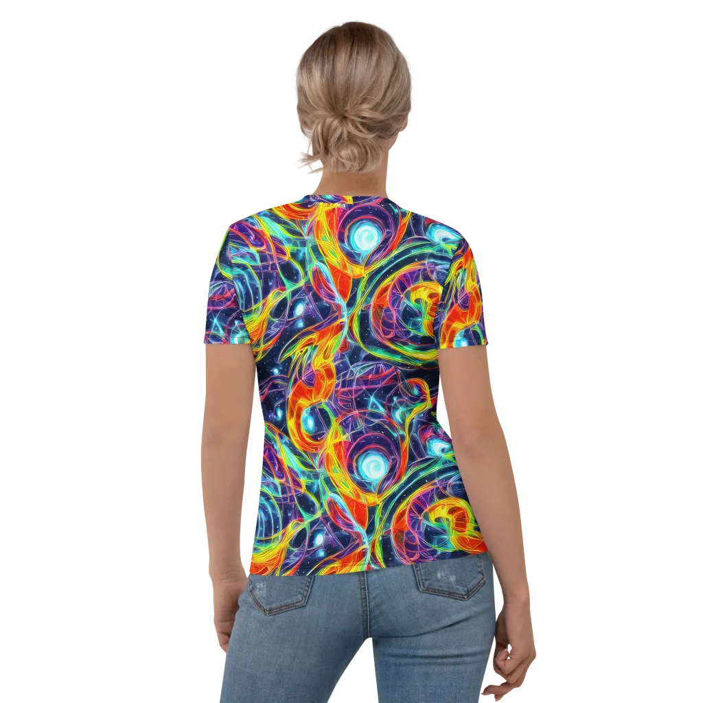 Nova Tide on Women's Crew Neck T-Shirt — Back