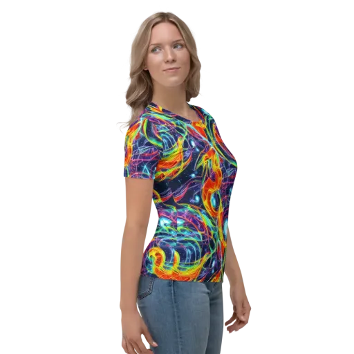 Nova Tide on a Women's Crew Neck T-Shirt