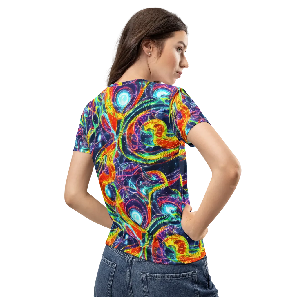 Nova Tide on Women's Crew Neck T-Shirt — Back
