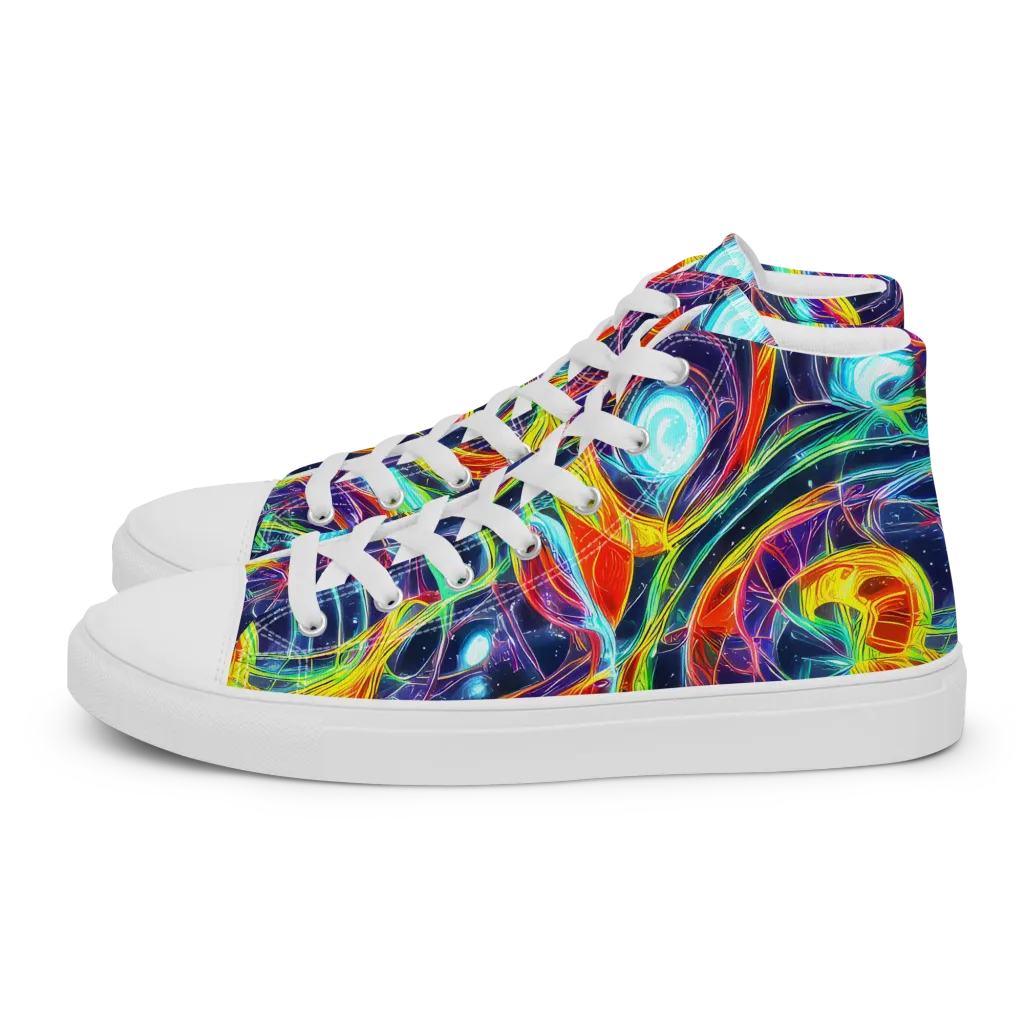 Nova Tide on Women's High Top Canvas Shoes — Left