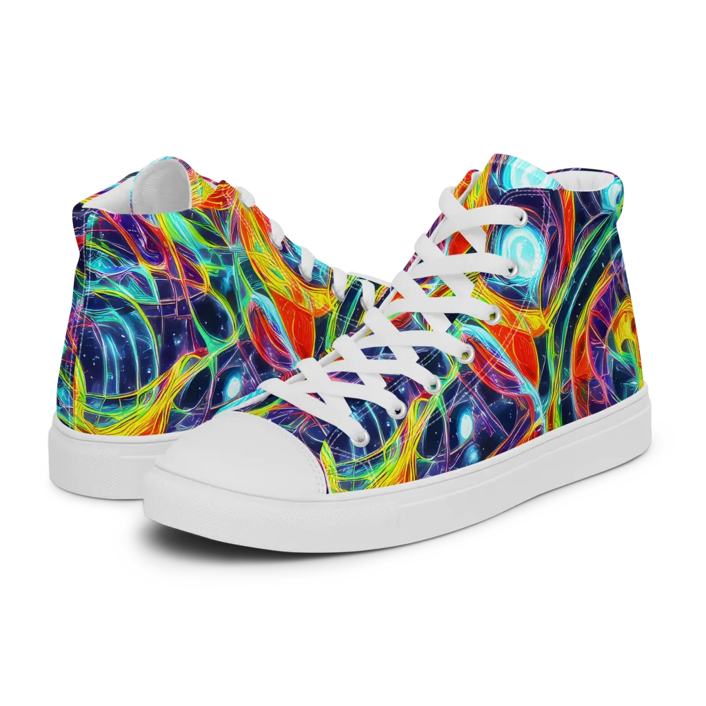 Nova Tide on Women's High Top Canvas Shoes — Left