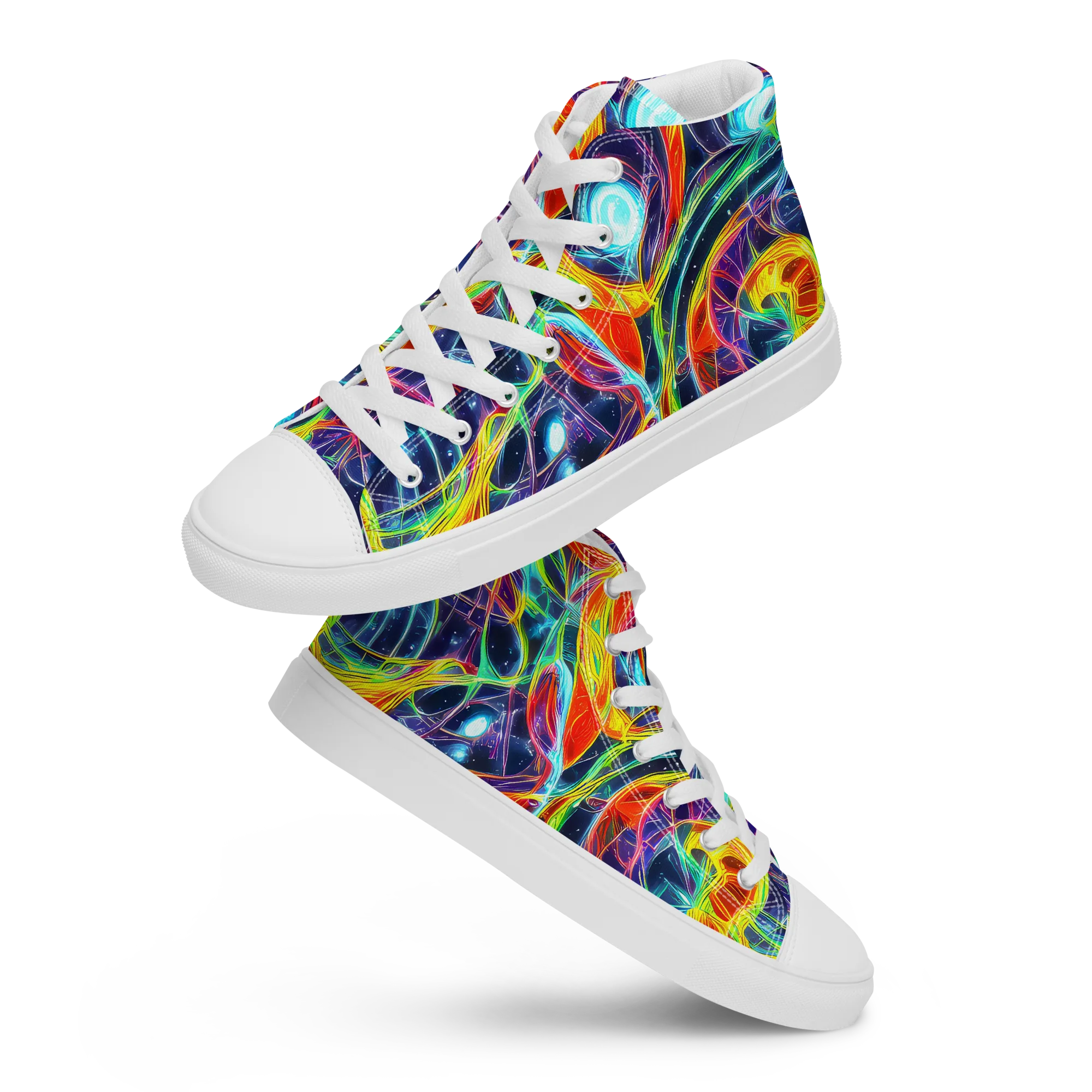Nova Tide on Women's High Top Canvas Shoes — Front