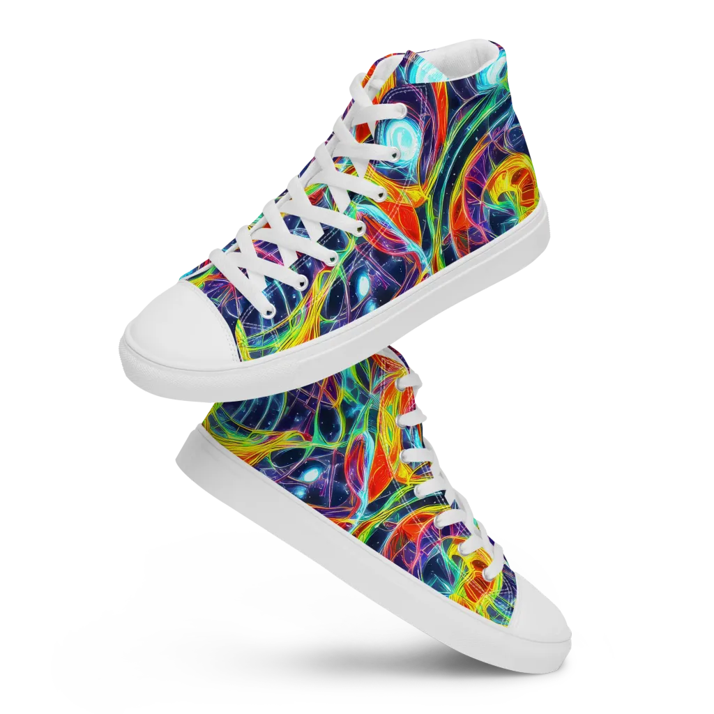Nova Tide on Women's High Top Canvas Shoes — Front