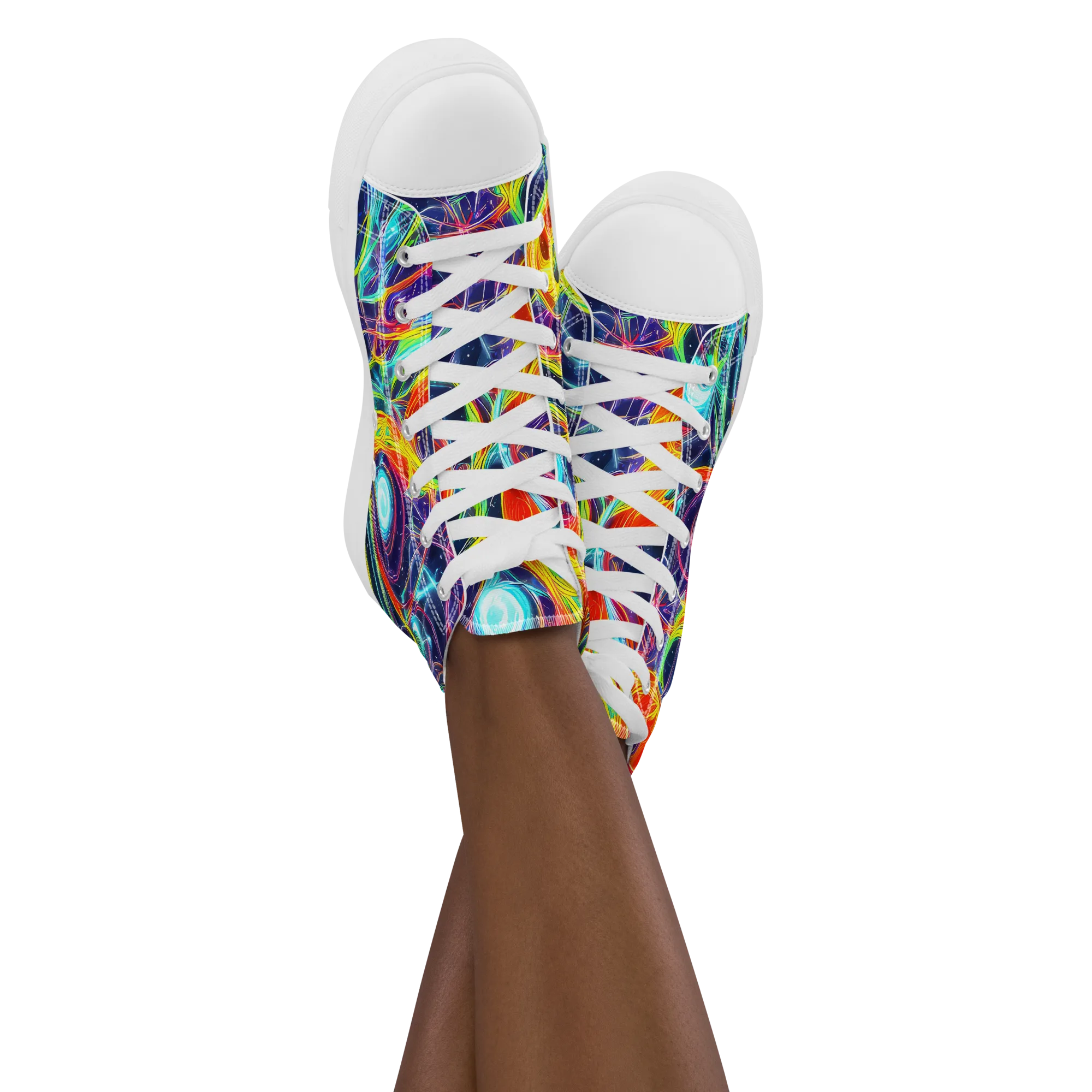 Nova Tide on Women's High Top Canvas Shoes — Front