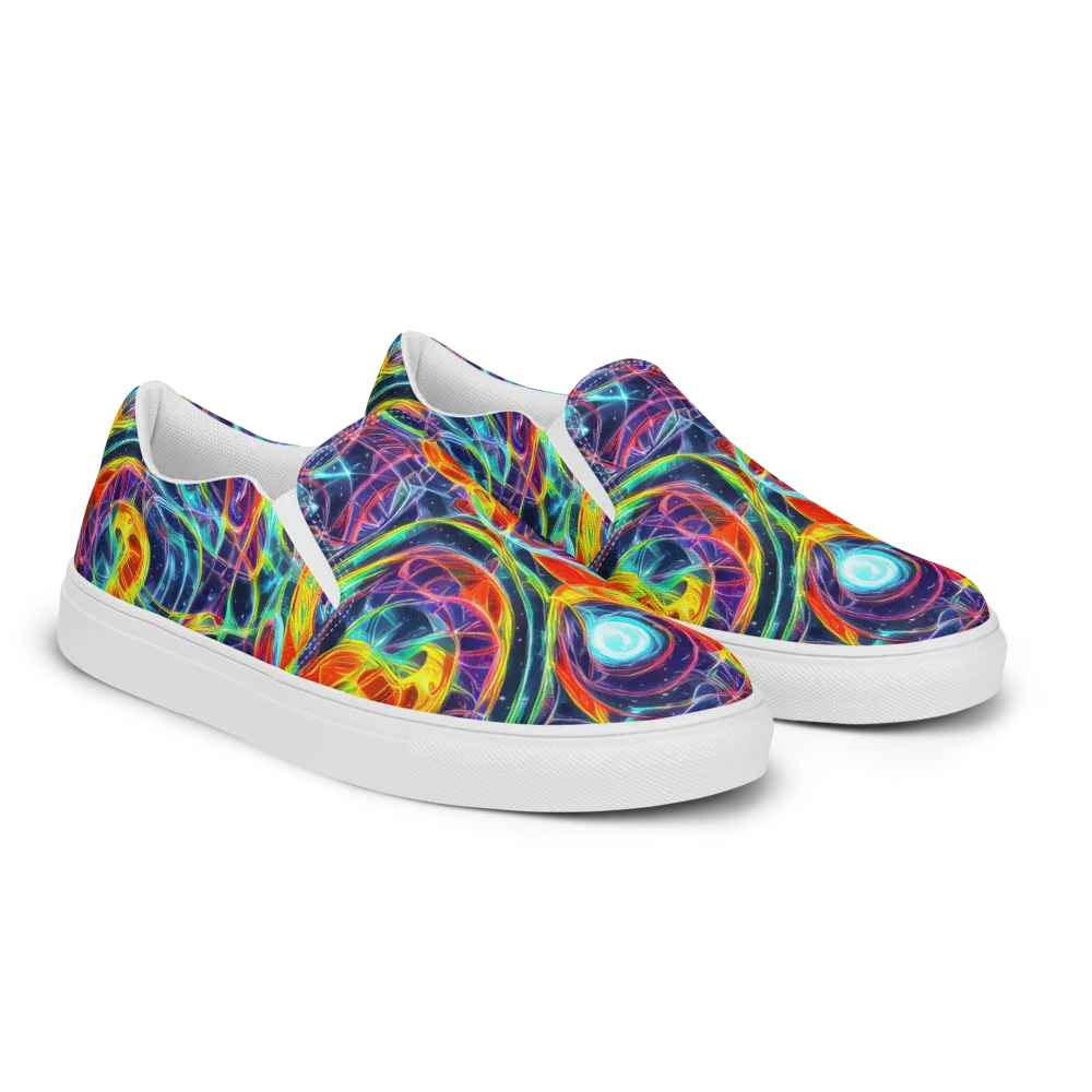 Nova Tide on Men's Slip-On Canvas Shoes — Right Front