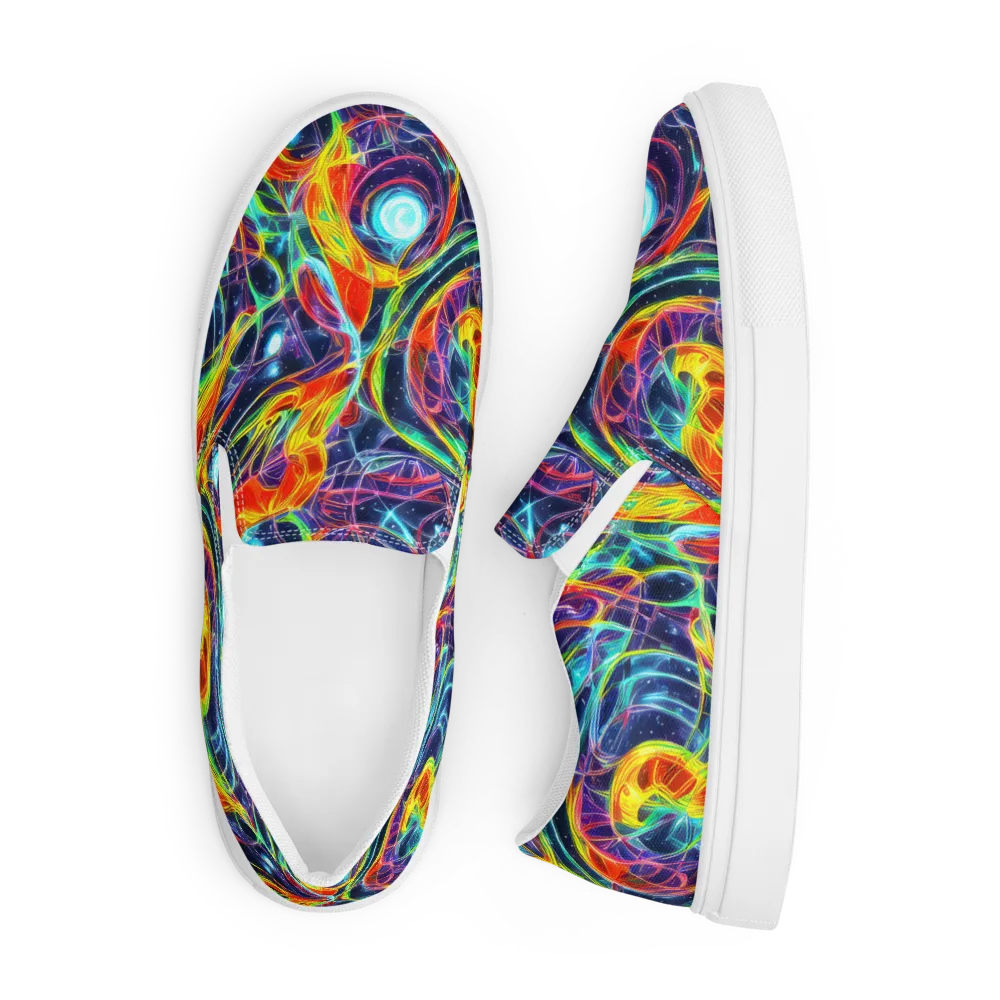 Nova Tide on Men's Slip-On Canvas Shoes — Front