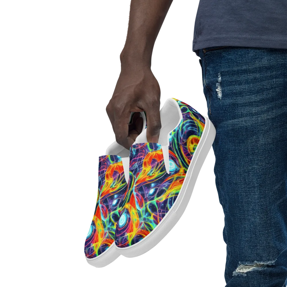 Nova Tide on Men's Slip-On Canvas Shoes — Left Front