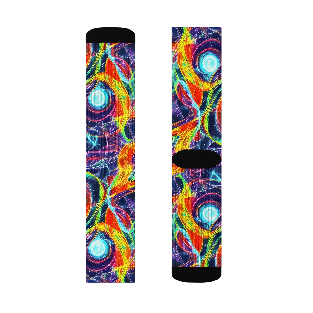 Nova Tide on Socks — Right Sock