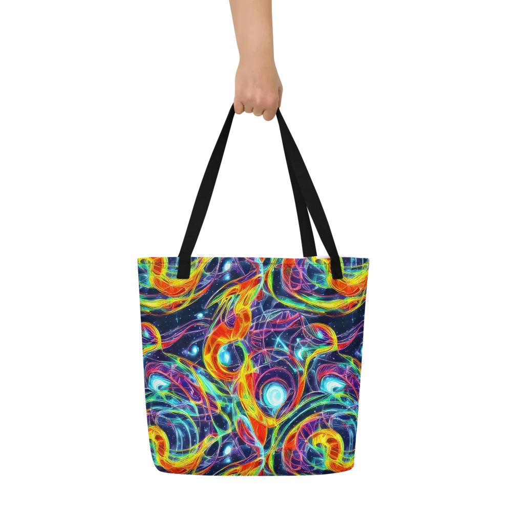 Nova Tide on Large Tote Bag W/ Pocket — Front