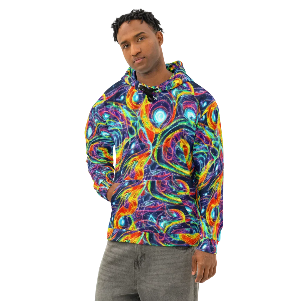 Nova Tide on Cotton Hoodie — Left Front